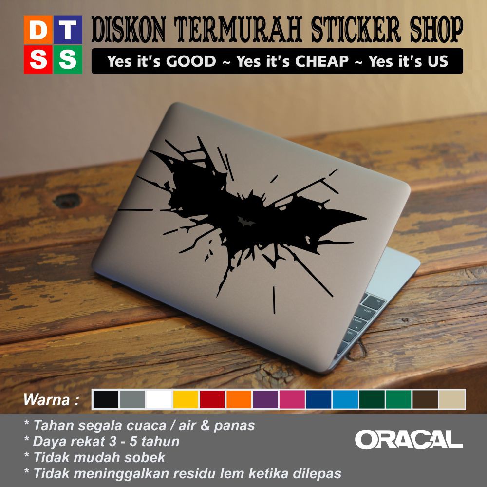 Sticker Aksesoris Laptop Apple Macbook Batman 12