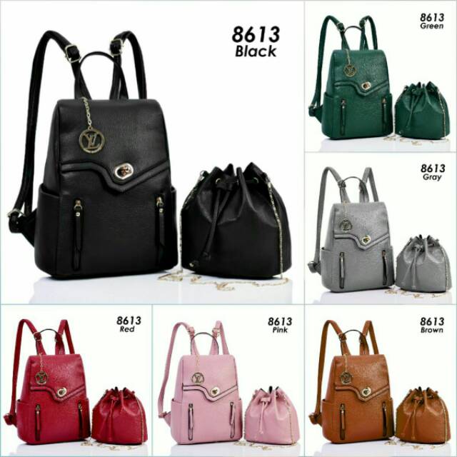 TAS RANSEL LOUIS VUITTON NALIKA 8613 BRANDED IMPORT