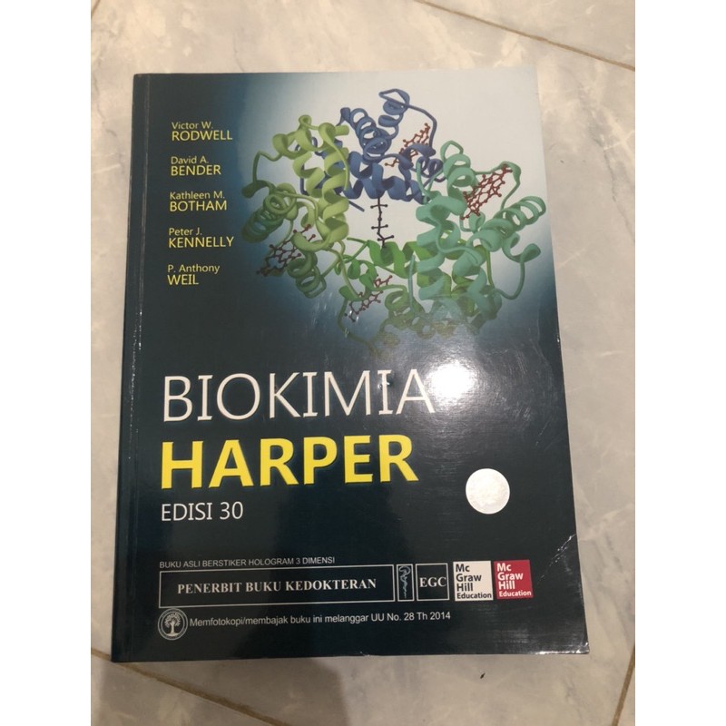BUKU BIOKIMIA HARPER edisi 30 ORIGINAL