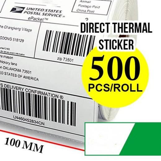 

▼ Kertas label Stiker ISI 500 Sticker Thermal bare 100 X 150 uk A6 ✩