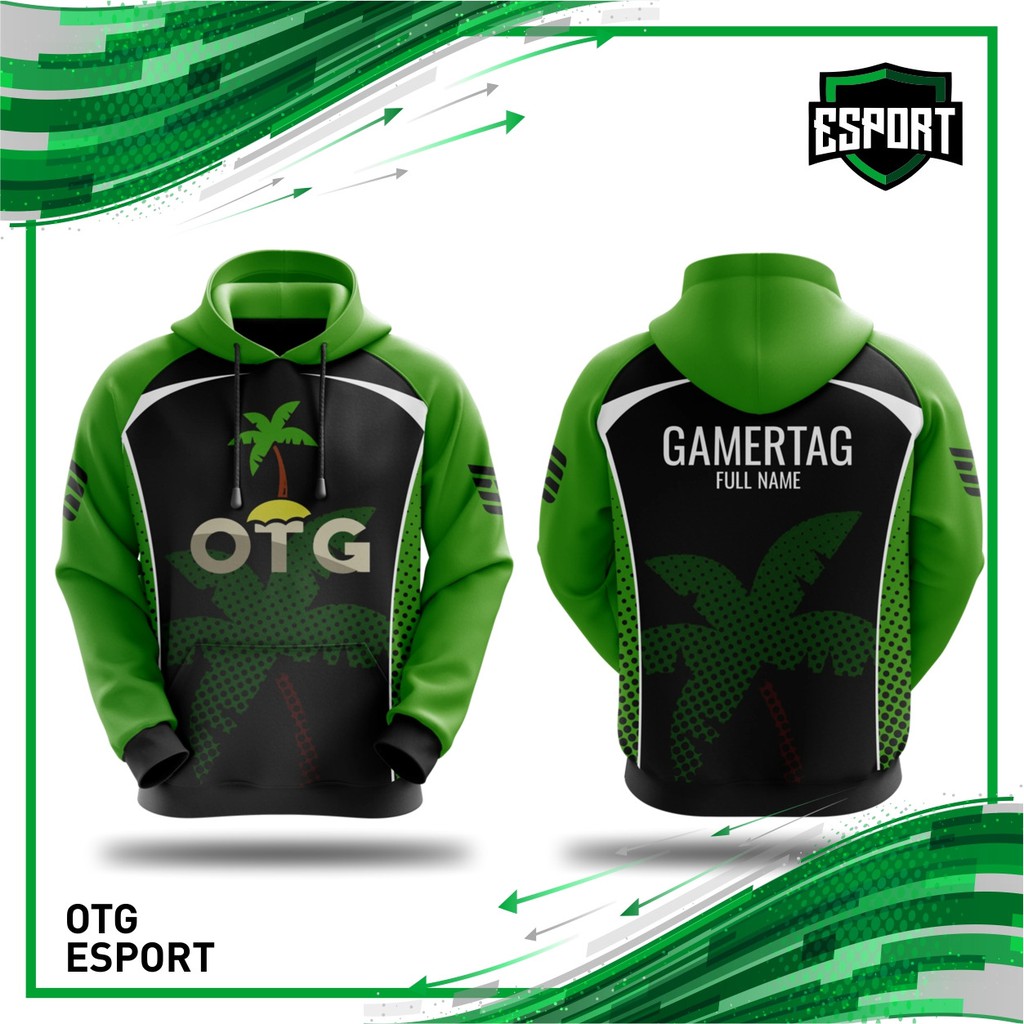 Download Hoodie Gaming Esports Custom Z026 Shopee Indonesia PSD Mockup Templates