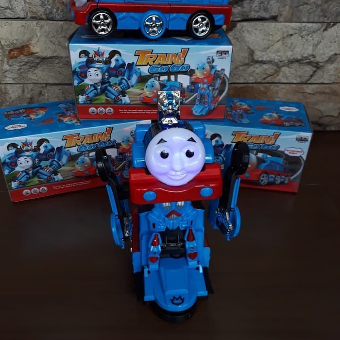 Mainan Mobil Robot Thomas Train Go Go Kereta Thomas Robot Vu8290