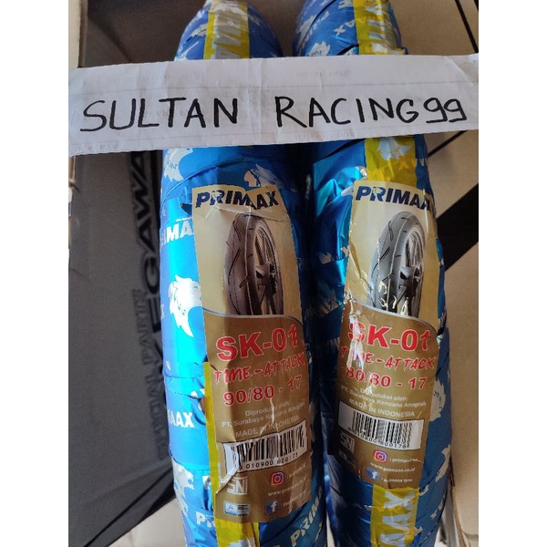 Ban Primax SK 01 Sepasang 80/80-17+90/80-17 SK01 Ring 17 (2 biji)