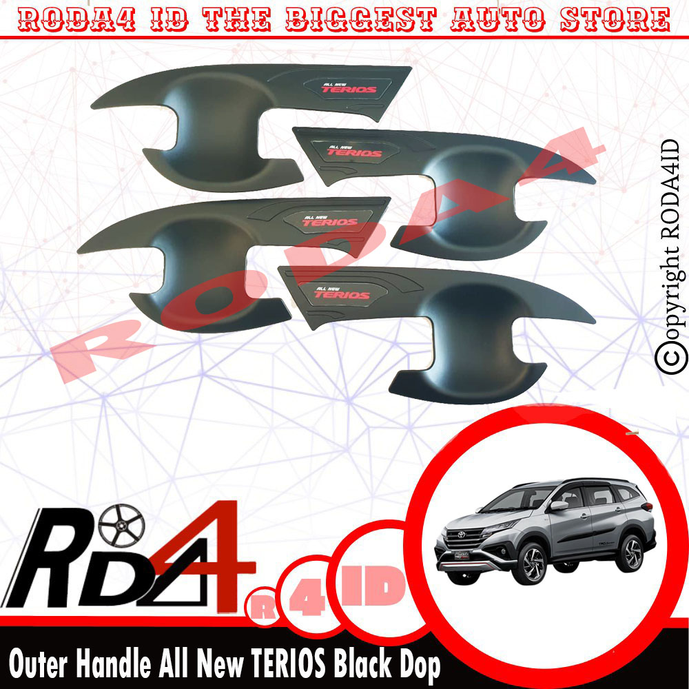 Outer Mangkok Handle All New TERIOS 2018 Up  Hitam Dop