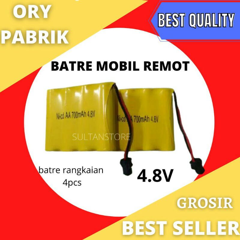 ( BISA COD ) Grosir Batre baterai cas RC 4.8v mobil remot control