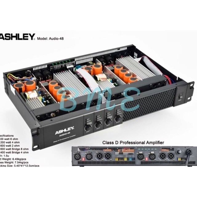 Promo Harga Murah  POWER AMPLIFIER ASHLEY AUDIO48/AUDIO-48 4CH 4X800WATT CLASS D