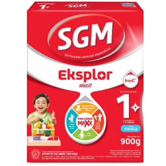 Sgm 1+ Vanila / Madu usia 1-3 Tahun 900gram