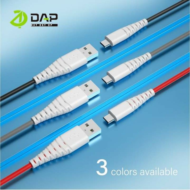 DAP D-S30M Data Cable Micro USB 2.1A 1m Fast Charging Kabel Charger Mini Tube