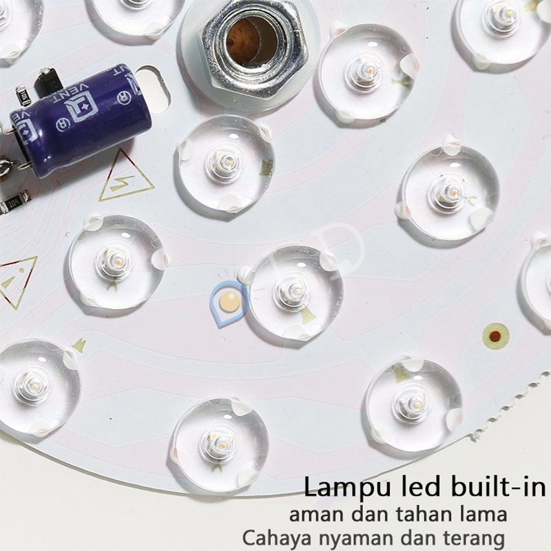 3 Warna 48W Lampu Gantung LED Nordic Modern Minimalis Gaya Lampu Gantung Lampu Langit-langit/Lampu Gantung LED Termasuk sumber cahaya（dapat dipertukarkan）