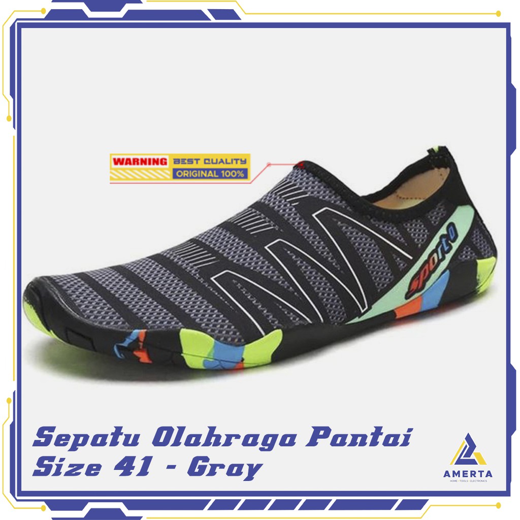 Sepatu Pantai Olahraga Air Size 41 STOUREG - 6688 - Black