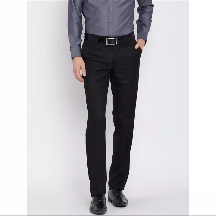 Terlaris ! Celana Panjang Pria Formal Model Slimfit Warna Hitam // Celana Panjang Pria Bahan Katun