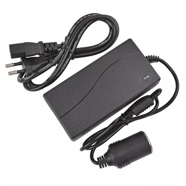 Adaptor Konverter AC 220V To Socket Car Lighter DC12V 5A 60W Aksesoris