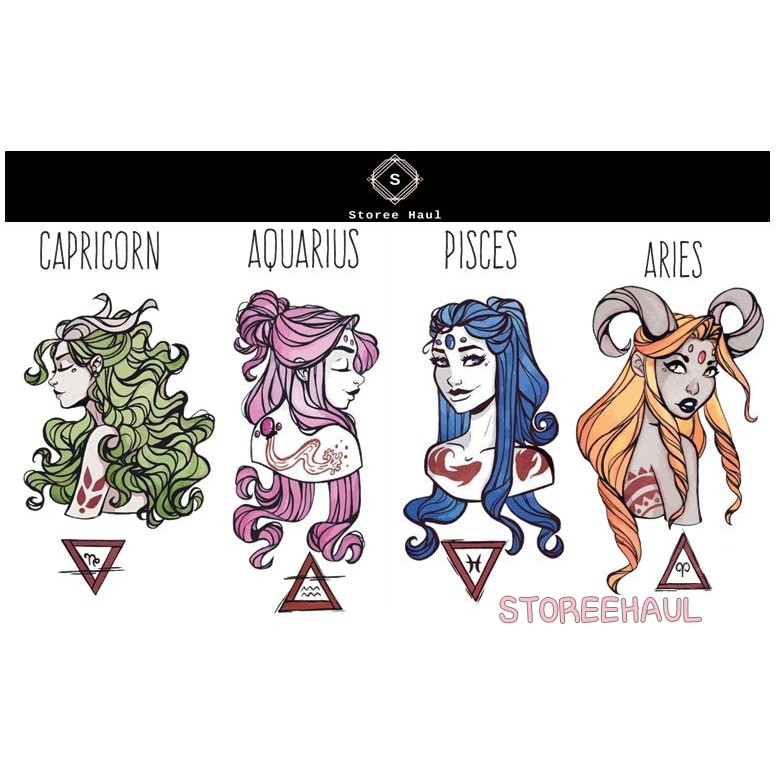 

STICKER 12 ZODIAC /ZODIAK CUTTING / STIKER