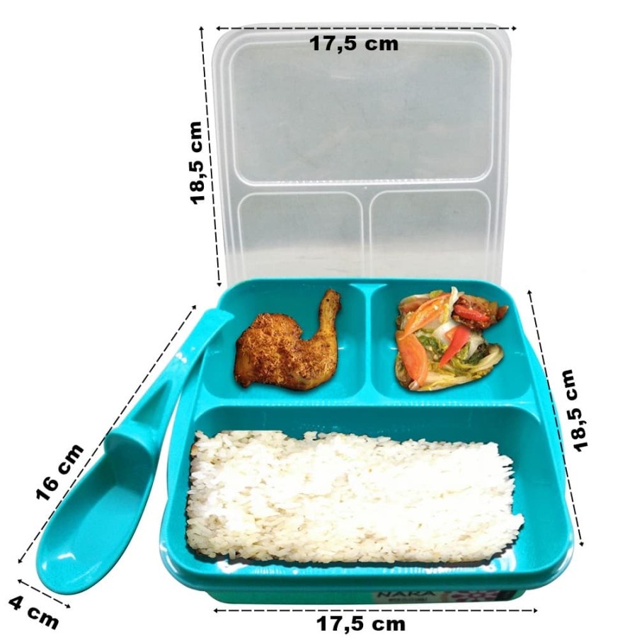 Lunch Box / Tempat Makan Anak / Kotak Makan / Wadah Bekal / Souvenir Ultah Clio Nara