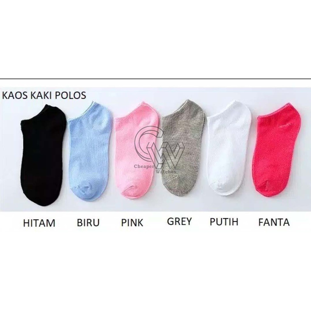 Cheaper-Kaos Kaki Pendek Kaos Kaki Ankle Cute Korean Kaos Kaki Pendek Polos  Motif Semata Kaki Import Murah