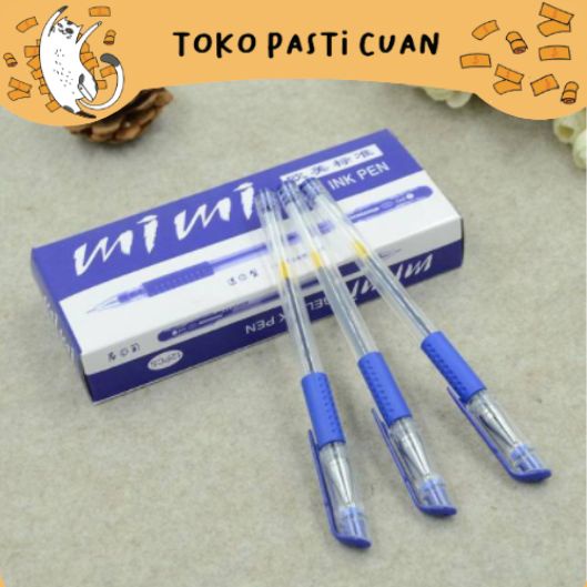 

pulpen gel pena mimi tinta biru 4/8/12 pcs keperluan kantor ATK alat tulis kantor bolpen lucu imut pulpen termurah bisa COD import