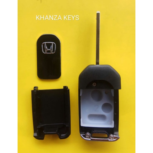 Casing kunci remot flip key model lipat 2 tombol honda jazz brio mobillio brv crv freed city