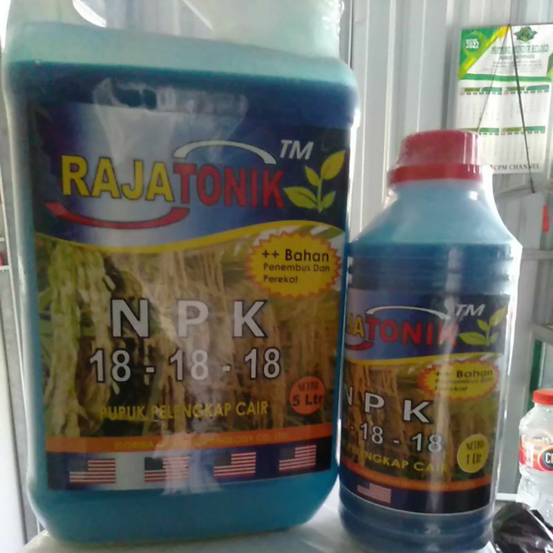 pupuk  pelengkap cair npk+ penembus + perekat raja tonik ( kemasan 1 liter )