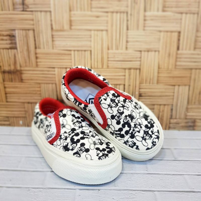 SEPATU SLIP ON ANAK MICKEY PREMIUM HIGH QUALITY SLIP ON VANS ANAK MICKEY MOUSE