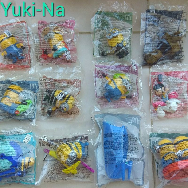 Minion Mcdonalds Happy Meal 2017-Complete Set (12 item)