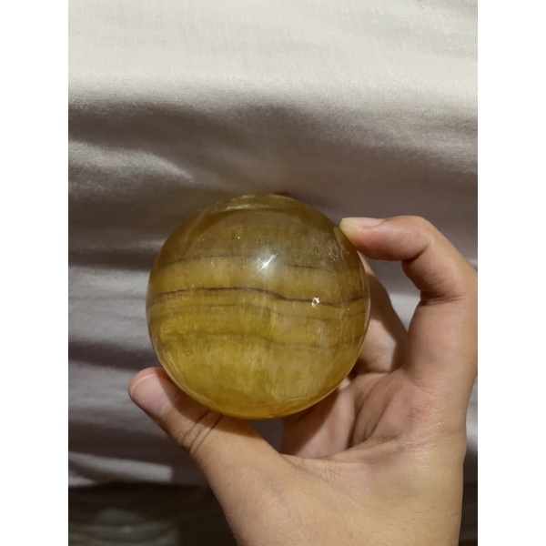 fluorite sphere bola crystal crystal