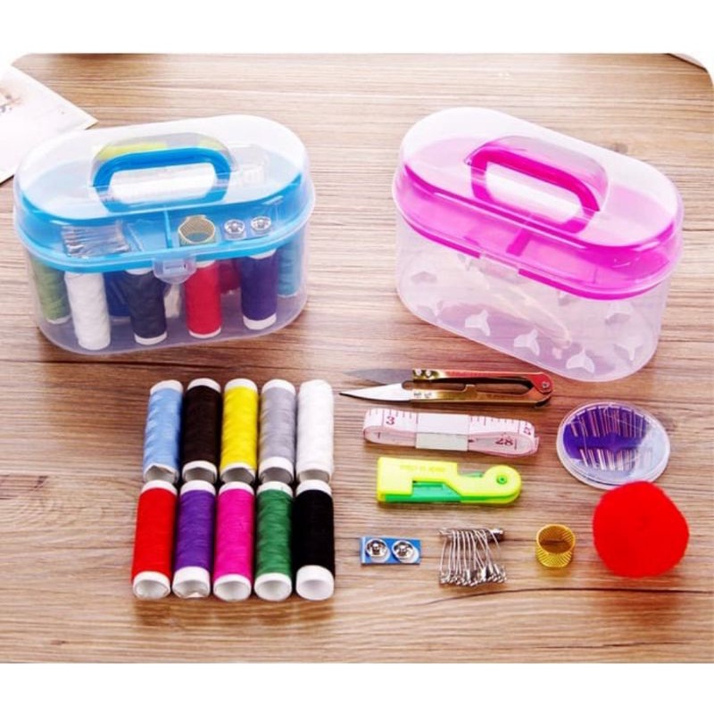 Sewing kit box Jumbo paket set lengkap jahit