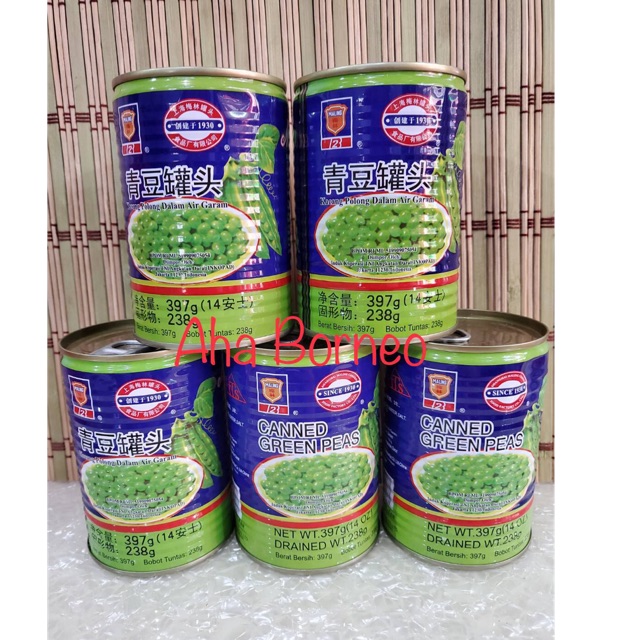 

Kacang Polong Maling Kalengan / TTS Canned Green Peas 397gr / Kon Theu / Chiang Theu