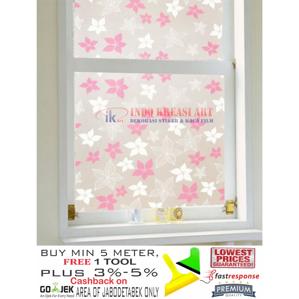 STIKER KACA STICKER KACA MOTIF BINTANG WARNA 122 KACA FILM MOTIF PELAPIS KACA JENDELA