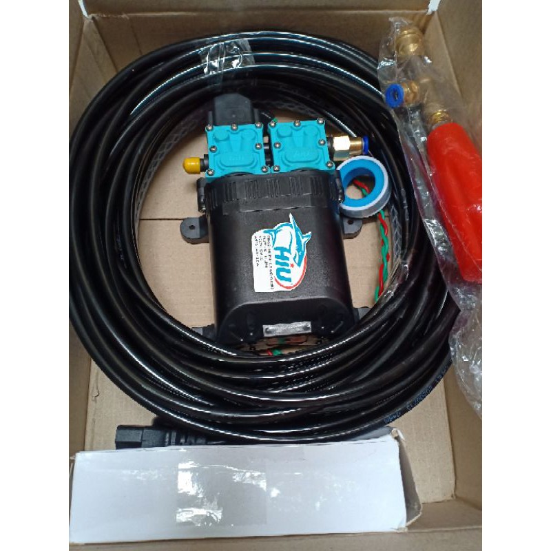 PAKET POMPA HIU DUAL PUMP LENGKAP 15 Meter Selang Output PU