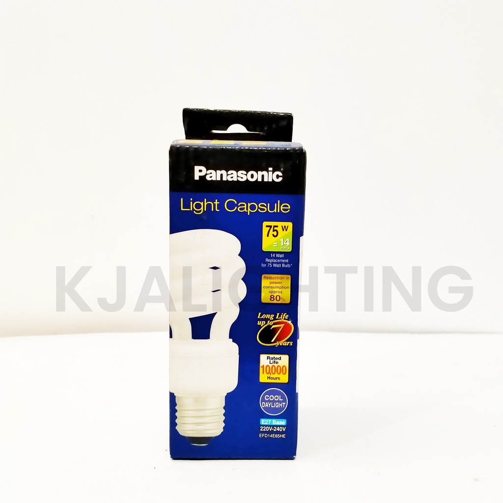 LAMPU PANASONIC CAPSULE 14W 14 WATT PUTIH SPIRAL EFD14E65HE