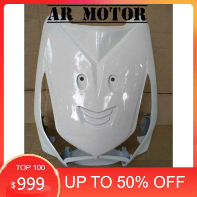 TAMENG / TEBENG DEPAN BEAT KARBU PUTIH