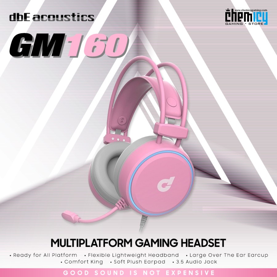 dbE GM160 Pink Multiplatform Gaming Headset