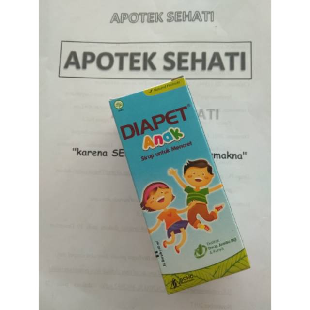 Diapet Sirup Mengatasi Gejala Diare Anak