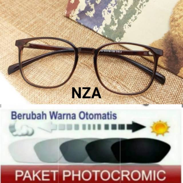 Frame Kacamata Terbaru Kacamata Anti UV Free Lensa Photocromic Minus dan Plus