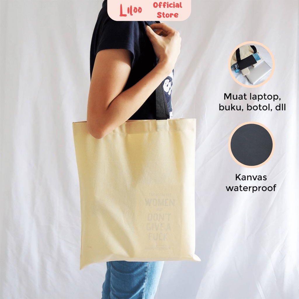 Tote Flashee Bag Kanvas Tote Bag Polos Tote Bag Custom Tote Bag Kuliah Semi Kanvas Tote Pria Tote Wa