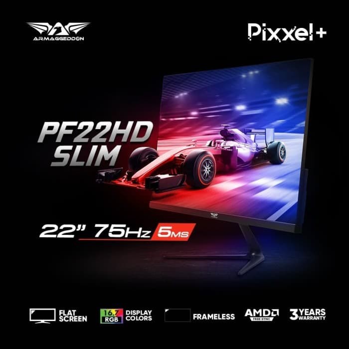 Led 22inch wide FULLHD Armageddon Pixel+ PF22HD Gaming Monitor