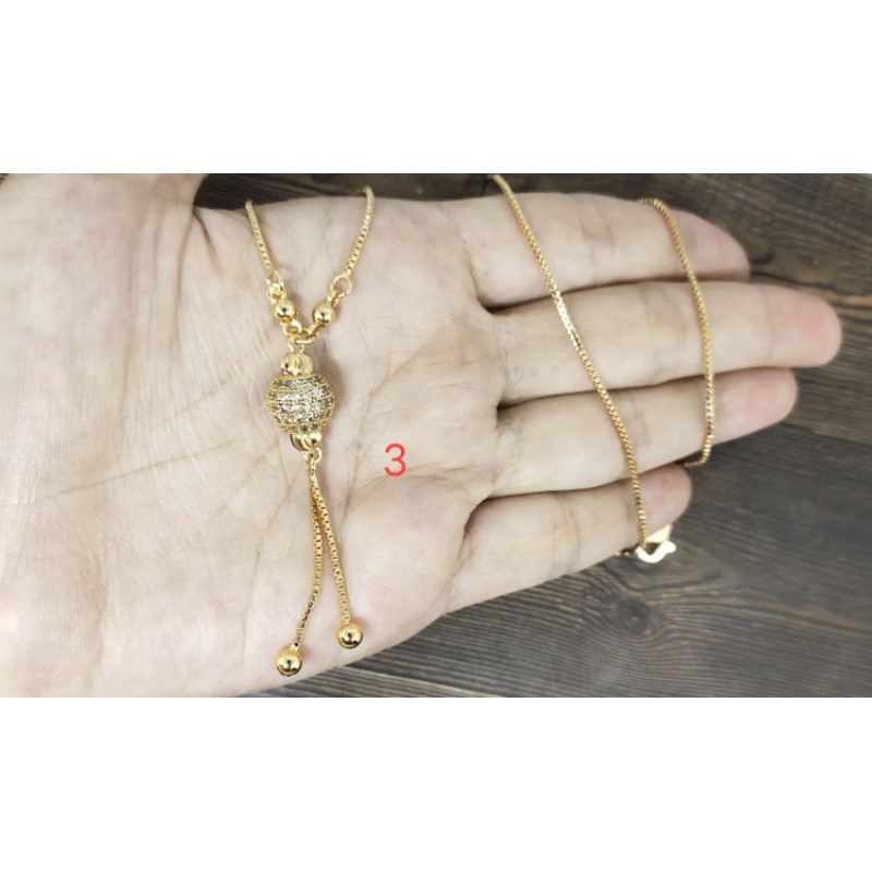 Fifi Fashion Kalung Koye Mata Warna model Perhiasan Lapis emas B007 28#