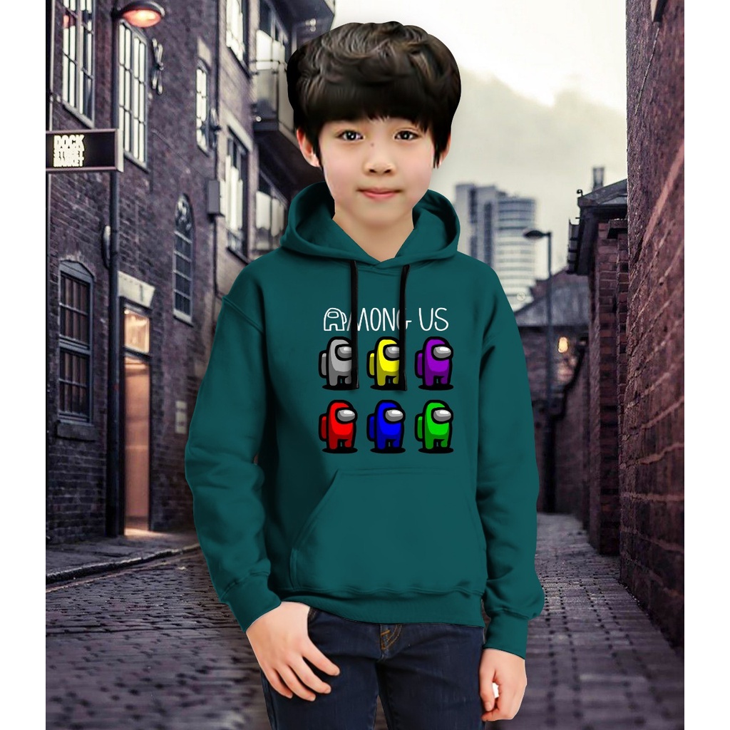 Jaket Anak Laki Laki/Jaket Anak Terbaru/Hoodie Anak Anong Pelangi  Gaming Bahan Fleece Tebal 4-11 TAHUN