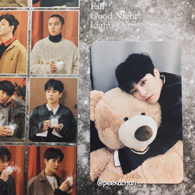 [ BOOKED ] PC Xiumin with teddy bear from album EXO Universe ( Official Photocard )