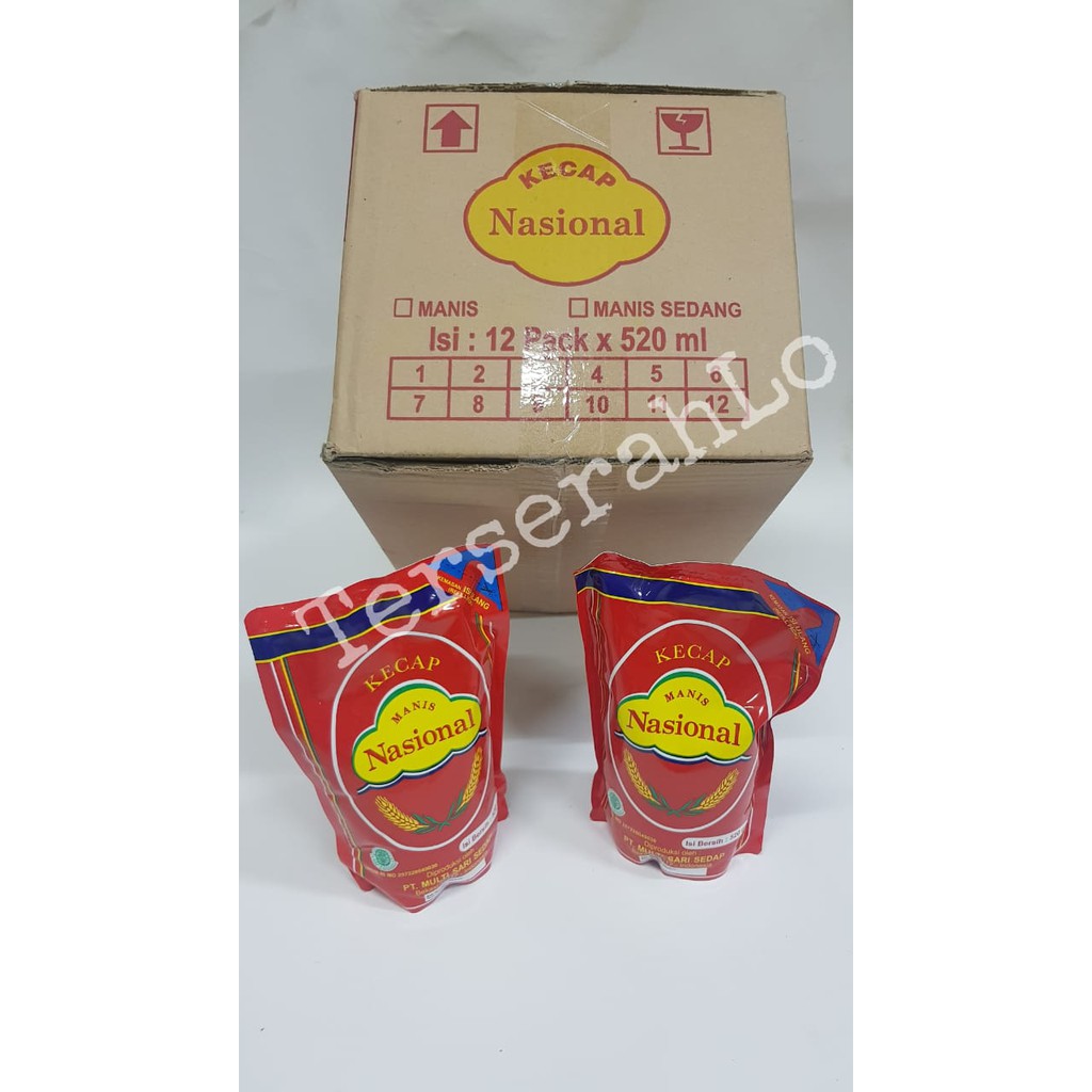 

Dus Karton Kecap Manis Nasional 520ml (12pcs)