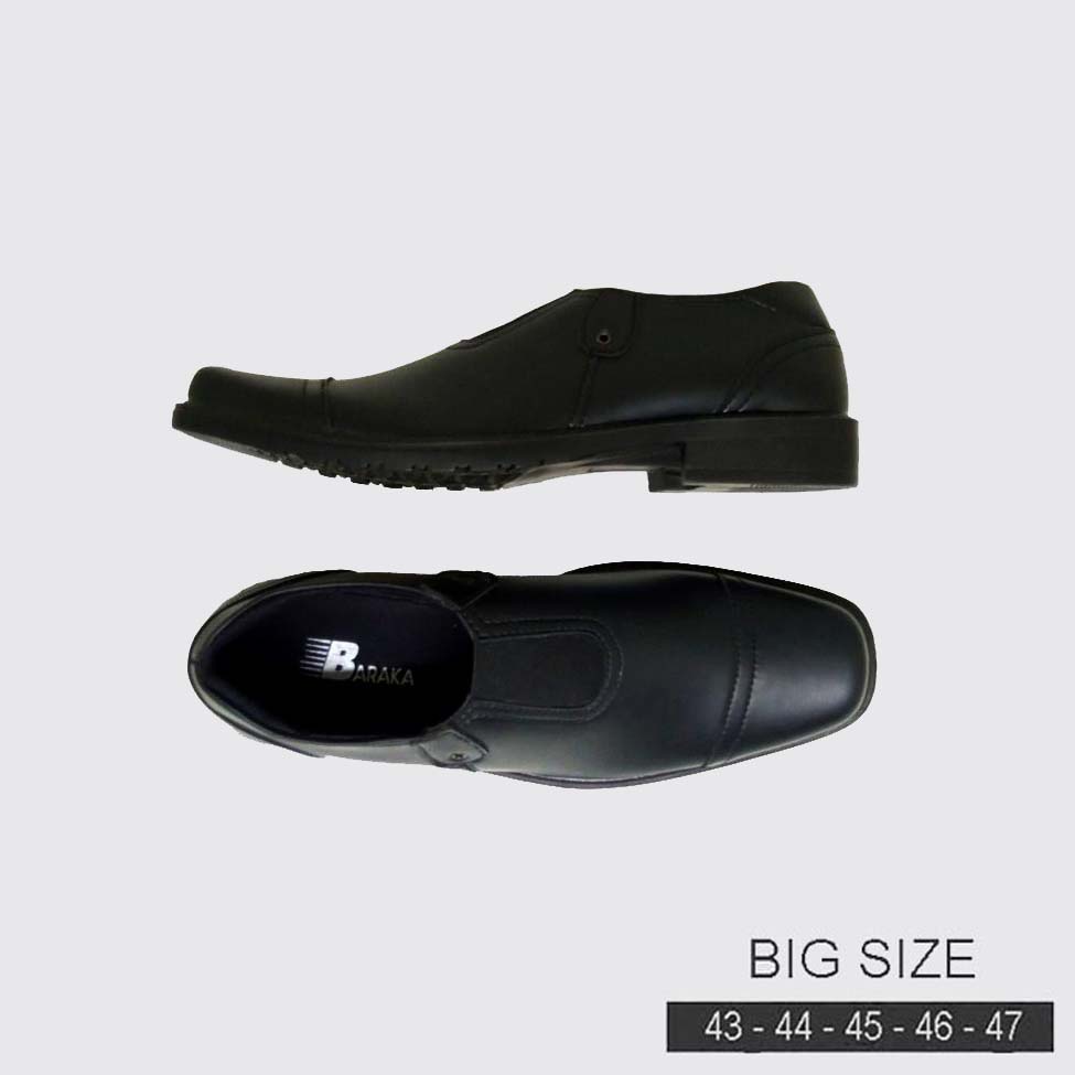 Sepatu Pantofel Pria Ukuran Besar  BIG SIZE JUMBO Sepatu Formal Kantor Ukuran Jumbo Oxford Kulit hitam ZGX-03