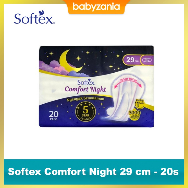 Softex Comfort Night Pembalut Wanita 29 cm - 20 s