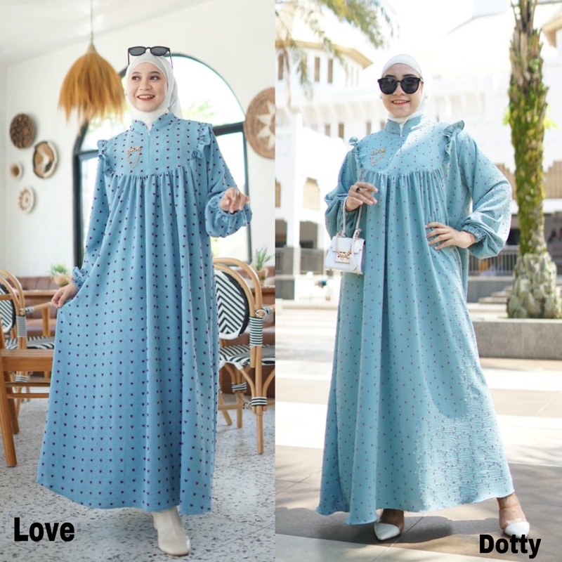 DEALOVA TWO TONE UNAGIRI | GAMIS UNAGIRI | MAXI DRESS | DRESS CRINKLE | GAMIS CRINKLE | RAYA DRESS