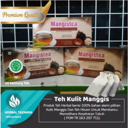 Teh Celup Kulit Manggis Obat herbal khasiat ampuh teh kulit manggis original tazakka alami tanpa efek samping berkualitas asli 100% herbal