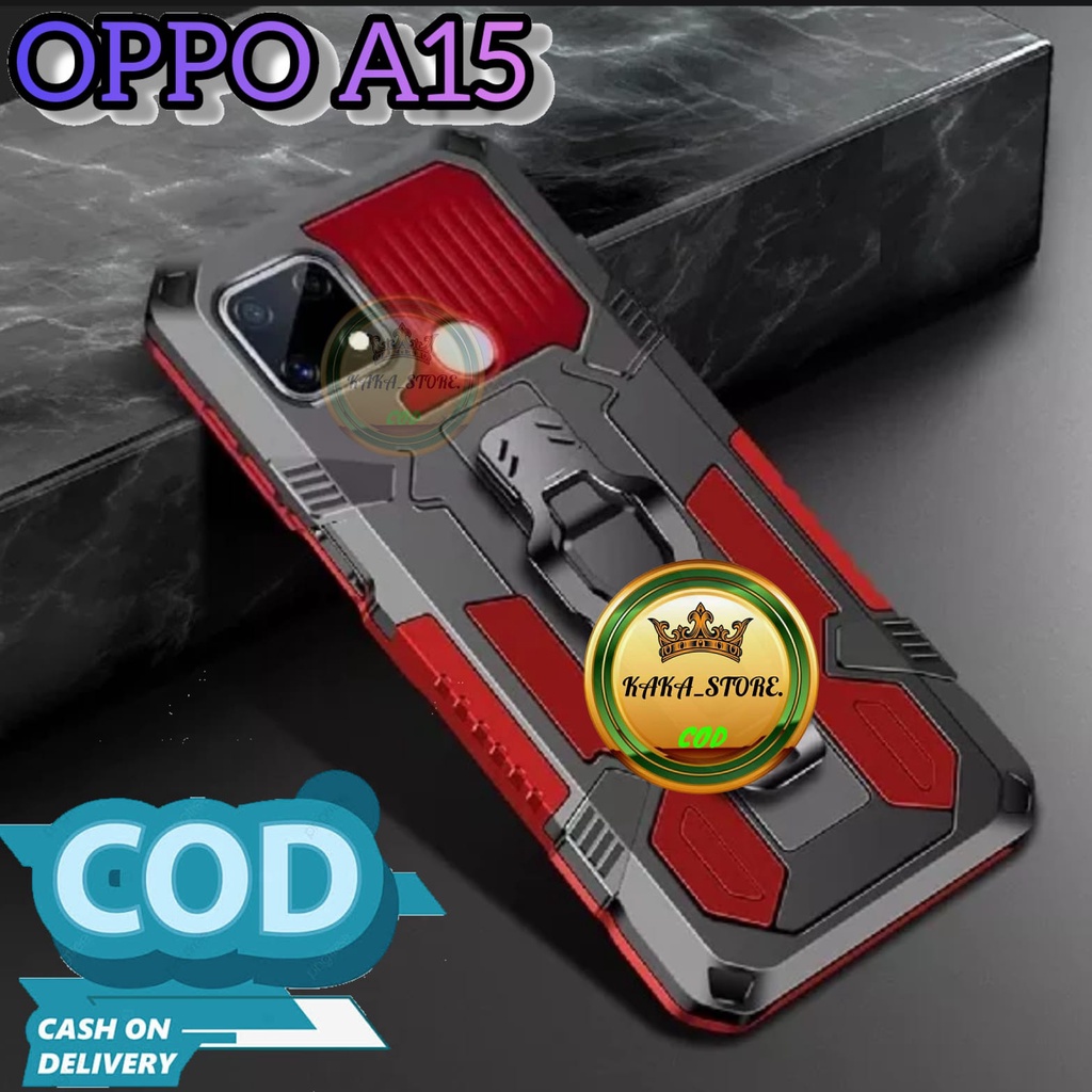 CASING HP OPPO A15 MODEL BARU HARD CASE KLIP KESING SILIKON STANDING CASE.