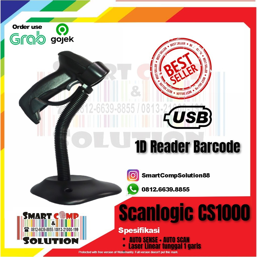 Barcode Scanner Scanlogic CS-1000Plus / CS 1000Plus / Cs1000plus (USB)