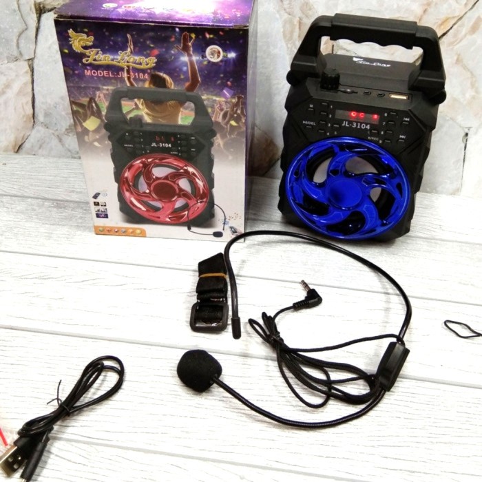 Speaker Bluetooth Jin Long JL-3104/Speaker Tentengan Mini Jin Long(R5L9) speaker bluetooth ukuran ke