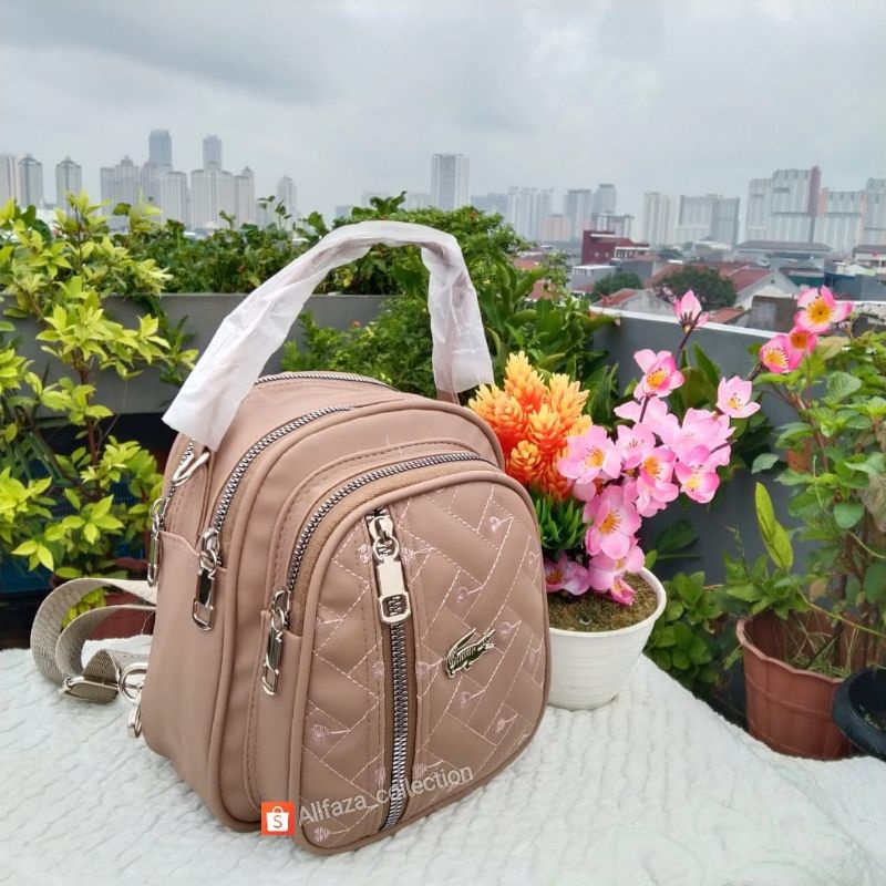 AllfazaTas wanita ,ransel Chibao mini4ruang ukuran 21x19