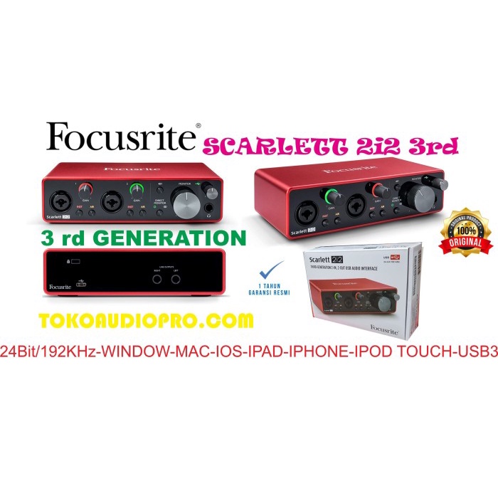 focusrite scarlett 2i2 soundcard usb