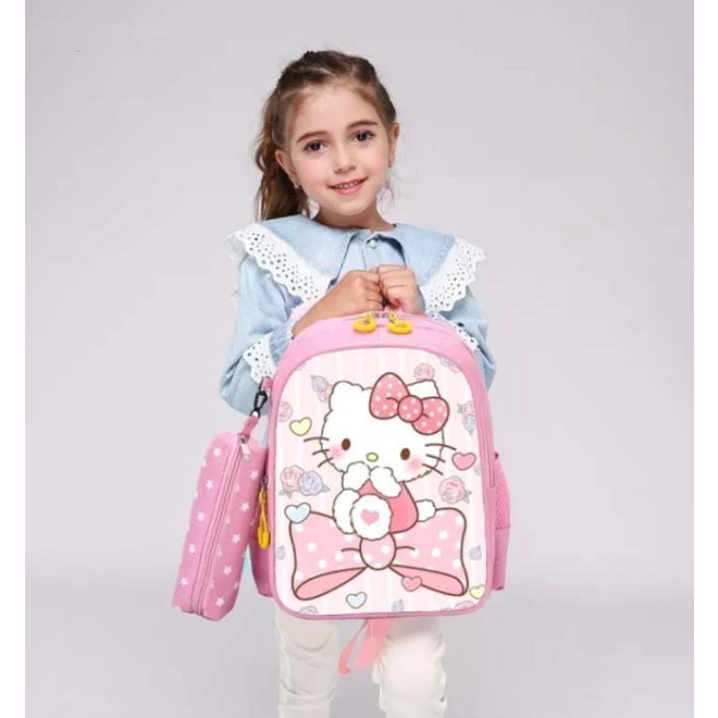 ARISTA TAS RENSEL SEKOLAH ANAK WANITA HELLO KITTY PAUD TK DAN SD